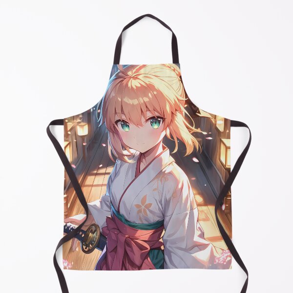 Item preview, Saber Lily Fate Grand Order Lantern Glow Kimono Chibi designed and sold by TanglenRabbit.