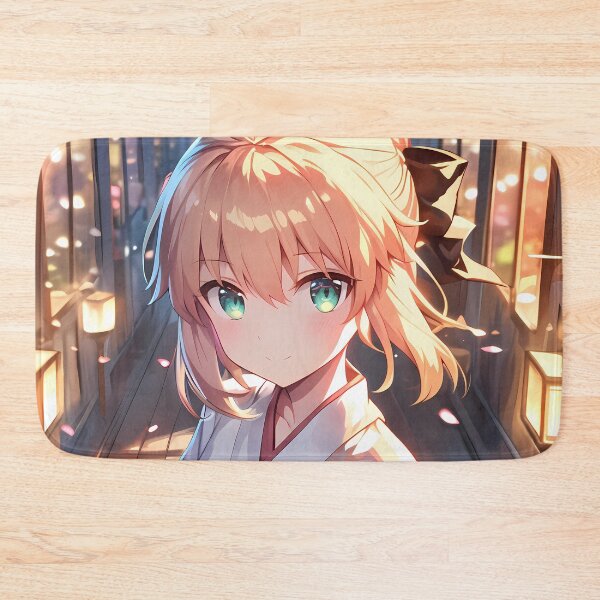 Item preview, Saber Lily Fate Grand Order Lantern Glow Kimono Chibi designed and sold by TanglenRabbit.