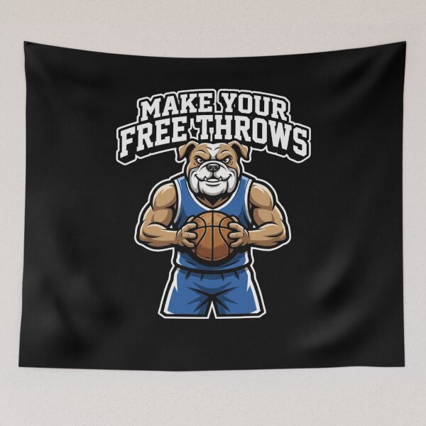 Item preview, Make Your Free Throws Bulldog Basketball Player designed and sold by snowry.