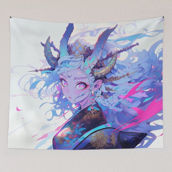 Item preview, Cute anime dragon girl designed and sold by iWallGlow.