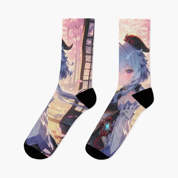 Item preview, Ganyu Genshin Impact Pastel Kimono Cherry Blossom Glow designed and sold by TanglenRabbit.