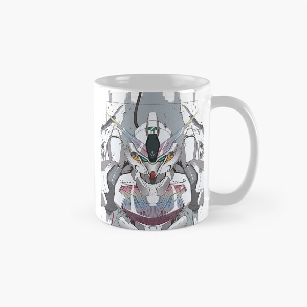 Item preview, White Mecha Robot – Futuristic Anime Gundam Style Armor with Neon Core designed and sold by Dyan4.