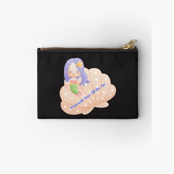 Item preview, Mermaids Have All the Fun.  Cute Mermaid Against Pink Shell.  Gift for a Mermaid Lover. designed and sold by ShrimpAndGrits.
