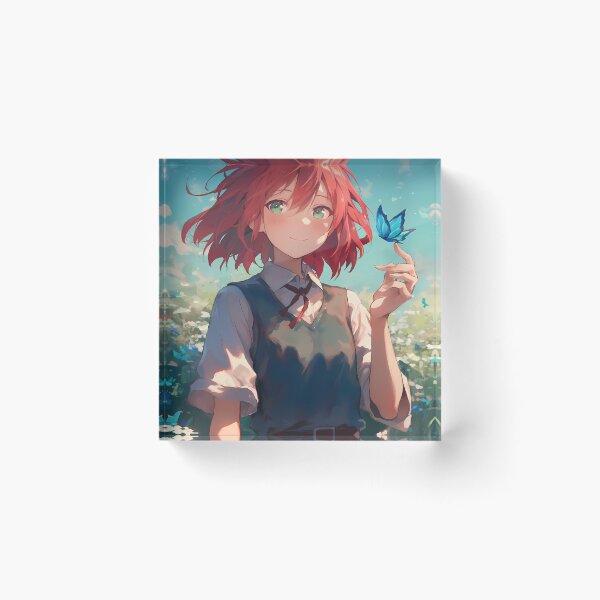 Item preview, Chise Hatori The Ancient Magus Bride Red Hair Butterflies designed and sold by TanglenRabbit.