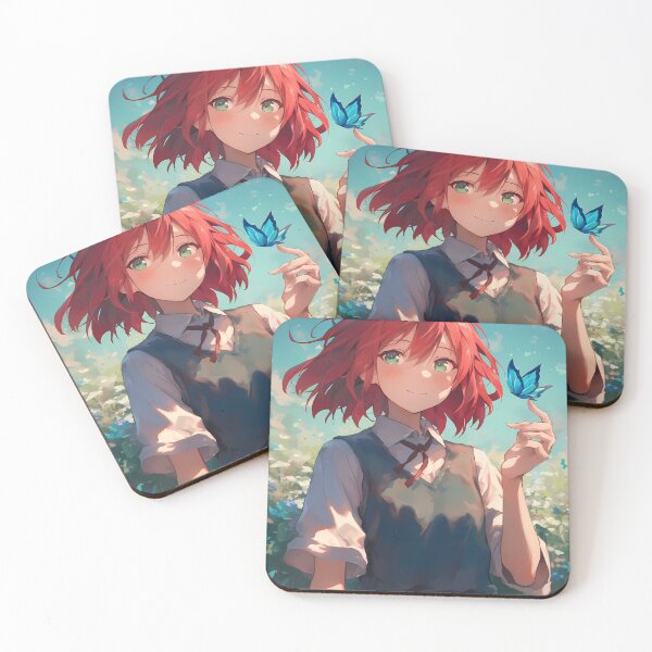 Item preview, Chise Hatori The Ancient Magus Bride Red Hair Butterflies designed and sold by TanglenRabbit.