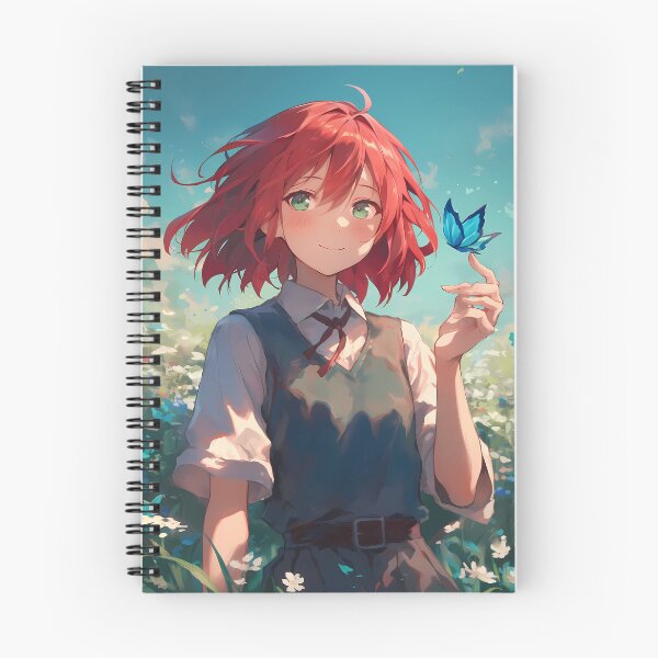 Item preview, Chise Hatori The Ancient Magus Bride Red Hair Butterflies designed and sold by TanglenRabbit.