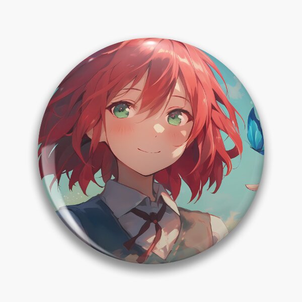 Item preview, Chise Hatori The Ancient Magus Bride Red Hair Butterflies designed and sold by TanglenRabbit.