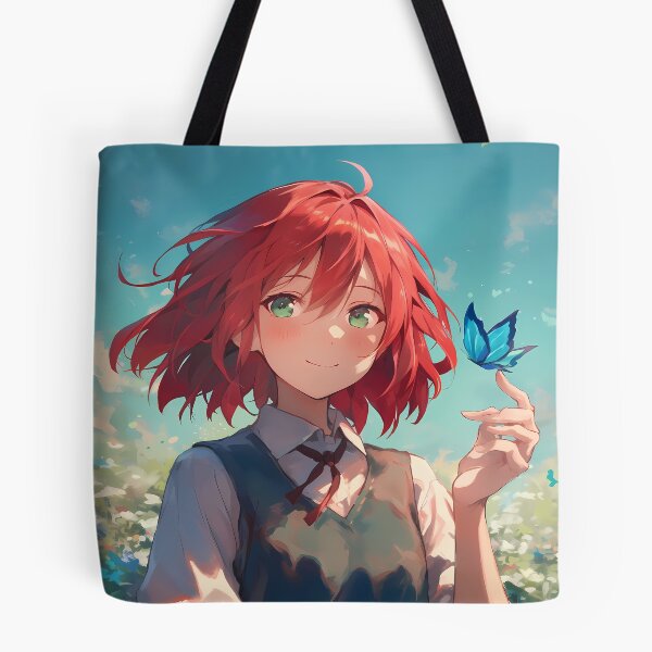 Item preview, Chise Hatori The Ancient Magus Bride Red Hair Butterflies designed and sold by TanglenRabbit.