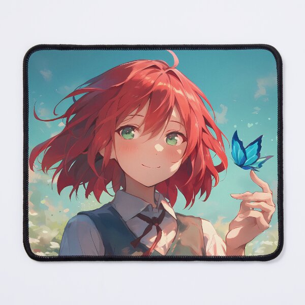 Item preview, Chise Hatori The Ancient Magus Bride Red Hair Butterflies designed and sold by TanglenRabbit.