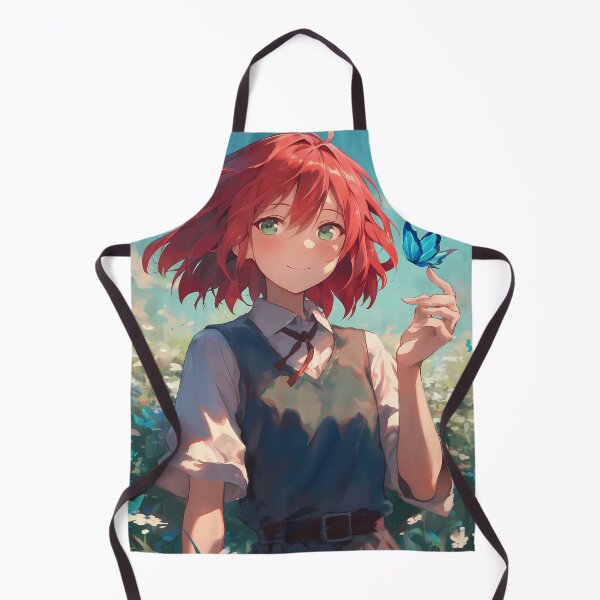 Item preview, Chise Hatori The Ancient Magus Bride Red Hair Butterflies designed and sold by TanglenRabbit.