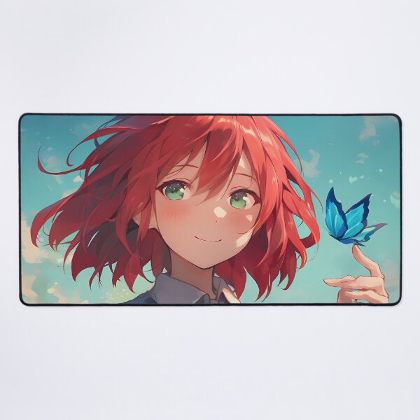 Item preview, Chise Hatori The Ancient Magus Bride Red Hair Butterflies designed and sold by TanglenRabbit.