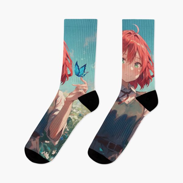 Item preview, Chise Hatori The Ancient Magus Bride Red Hair Butterflies designed and sold by TanglenRabbit.