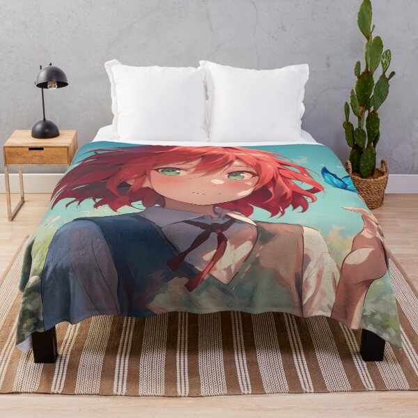 Item preview, Chise Hatori The Ancient Magus Bride Red Hair Butterflies designed and sold by TanglenRabbit.