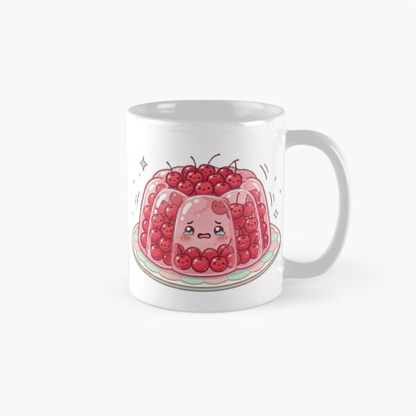 Item preview, Kawaii Cherry Gelatin Sticker | Cute Pastel Dessert Art | Funny Retro Gelatin Food designed and sold by Eart98.