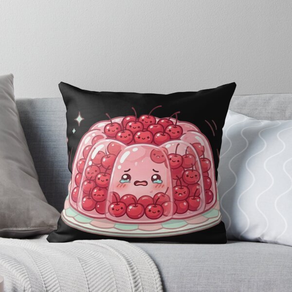 Item preview, Kawaii Cherry Gelatin Sticker | Cute Pastel Dessert Art | Funny Retro Gelatin Food designed and sold by Eart98.