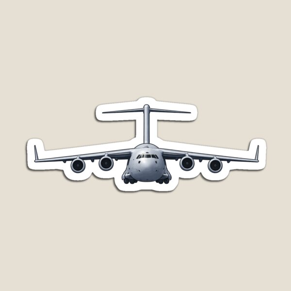Item preview, Ilustración frontal de un avión de transporte aéreo militar estratégico designed and sold by IRON WINGS /USAF.