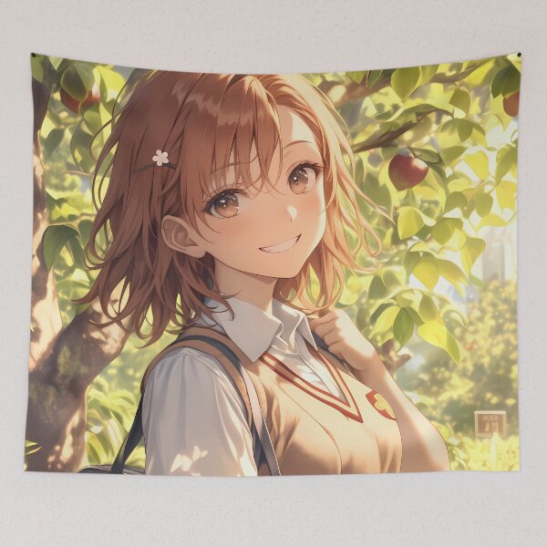 Item preview, Misaka Mikoto A Certain Scientific Railgun Apple Tree Glow designed and sold by TanglenRabbit.