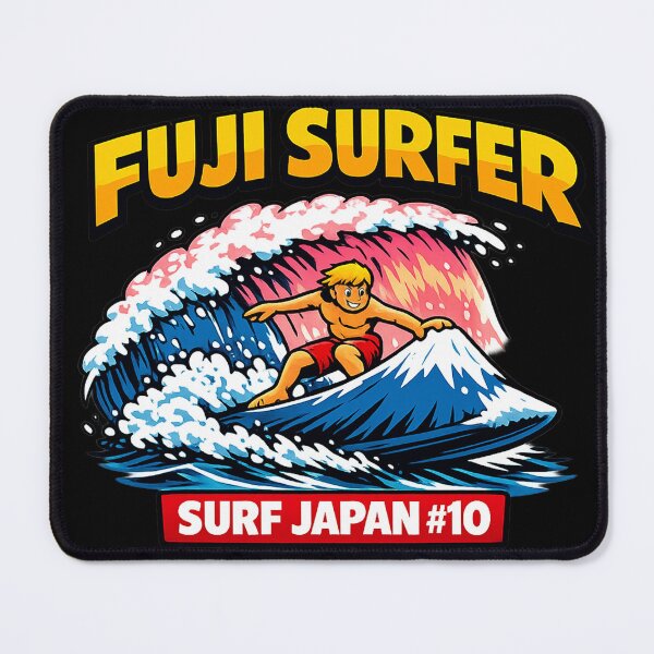 Item preview, Fuji Surfer – Japanese Surf Pop Art Funny Graphic Design designed and sold by maaameee.