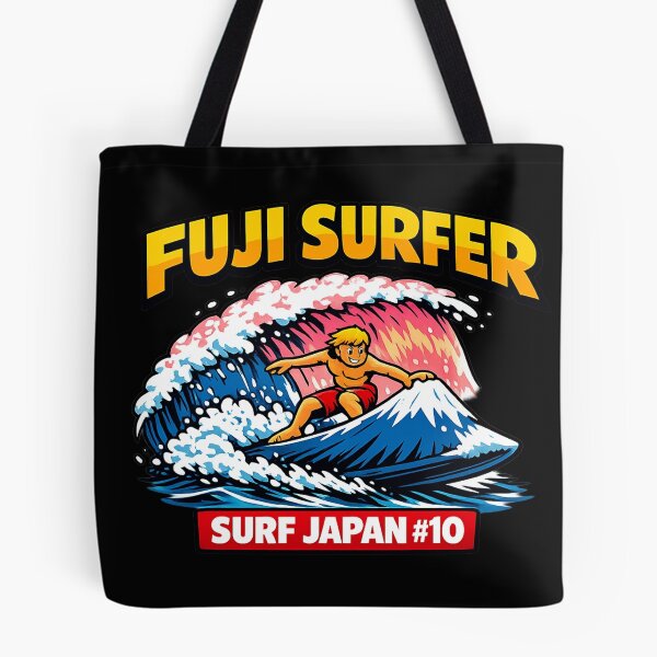 Item preview, Fuji Surfer – Japanese Surf Pop Art Funny Graphic Design designed and sold by maaameee.