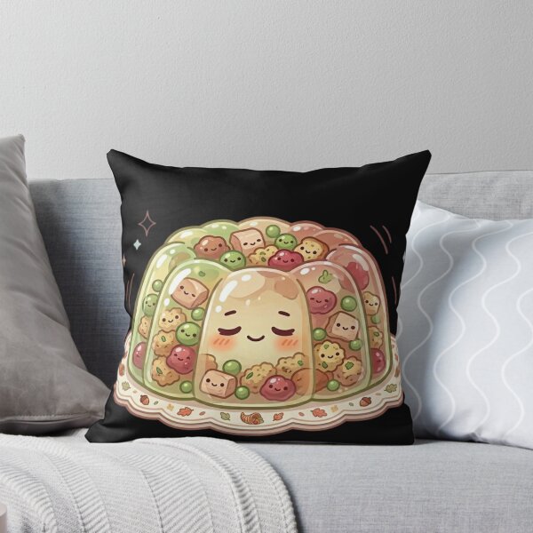 Item preview, Kawaii Thanksgiving Gelatin Sticker | Funny Retro Leftover Food | Cute Pastel Aspic Art designed and sold by Eart98.