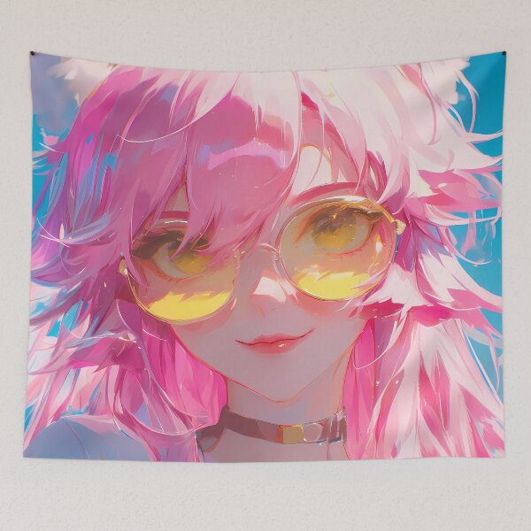 Item preview, Tamamo No Mae Fate Grand Order Summer Sun Pink Glam Glow designed and sold by TanglenRabbit.