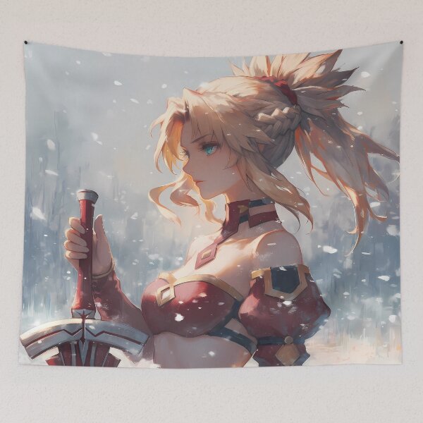 Item preview, Mordred Fate Grand Order Winter Valiant Armor Snowfall designed and sold by TanglenRabbit.