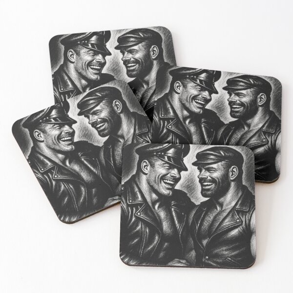 Item preview, Vintage Leather Legends Berlin Biker Brothers Tom of Finland Tribute Graphic Design designed and sold by ItsAKinkThing.