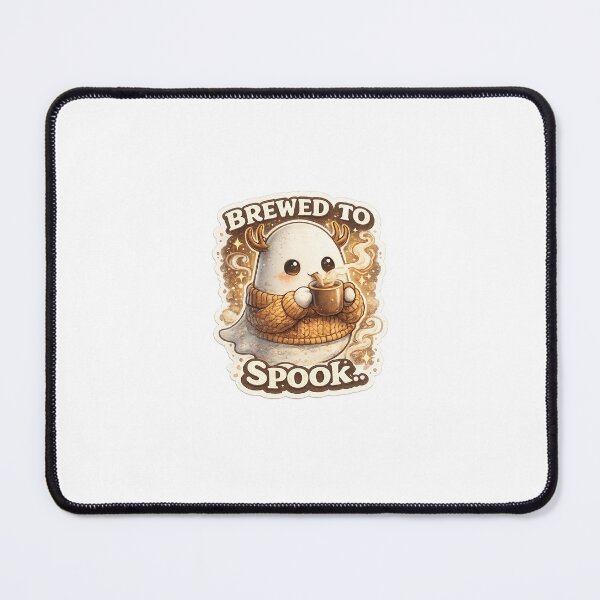 Item preview, Brewed to Spook – Cozy Ghost Coffee Sticker ?☕ designed and sold by SparkVault.