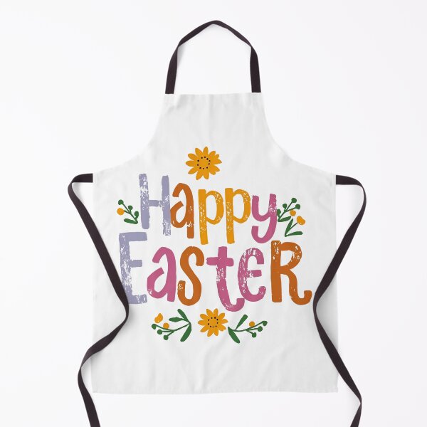 Item preview, Happy Easter Colorful Hand-Drawn Typography with Spring Flowers designed and sold by Lio-lio.