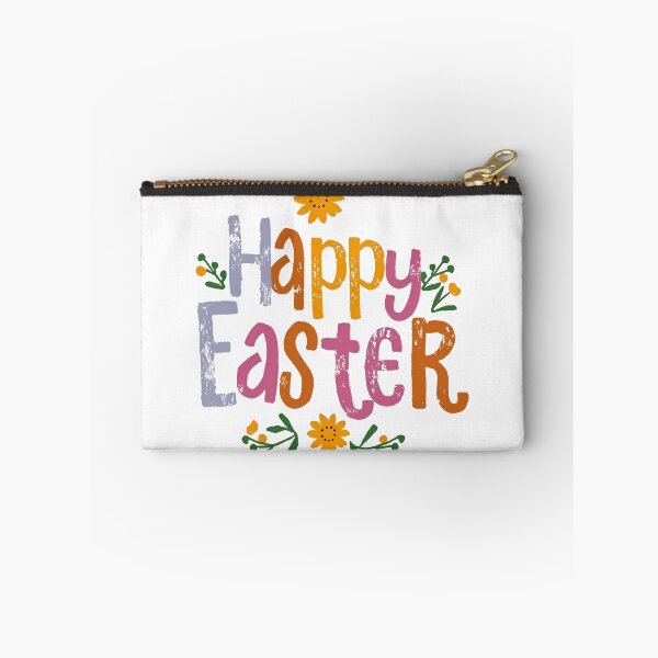 Item preview, Happy Easter Colorful Hand-Drawn Typography with Spring Flowers designed and sold by Lio-lio.