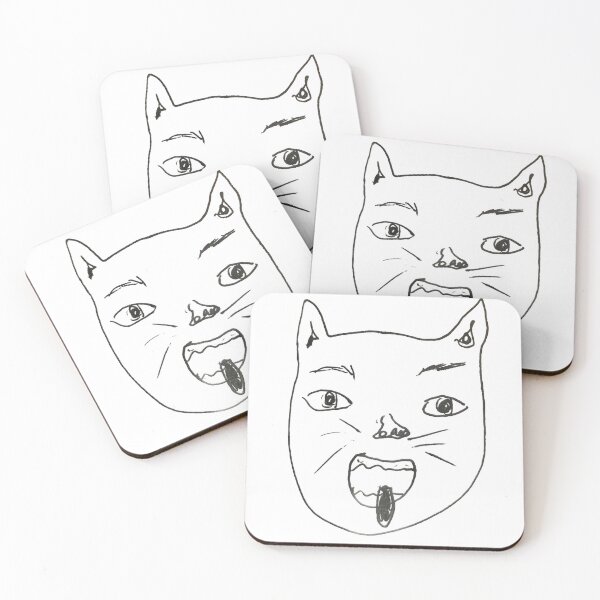Item preview, Cat line drawing designed and sold by Silvermoonprint.
