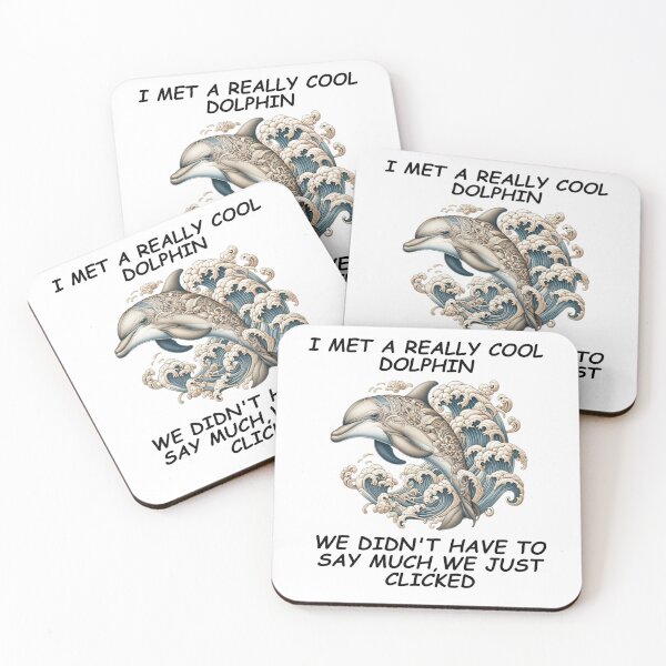 Item preview, "Funny Dolphin Shirt-I Met a Dolphin & We Just Clicked – Ocean Humor Gift" designed and sold by oceantospace.