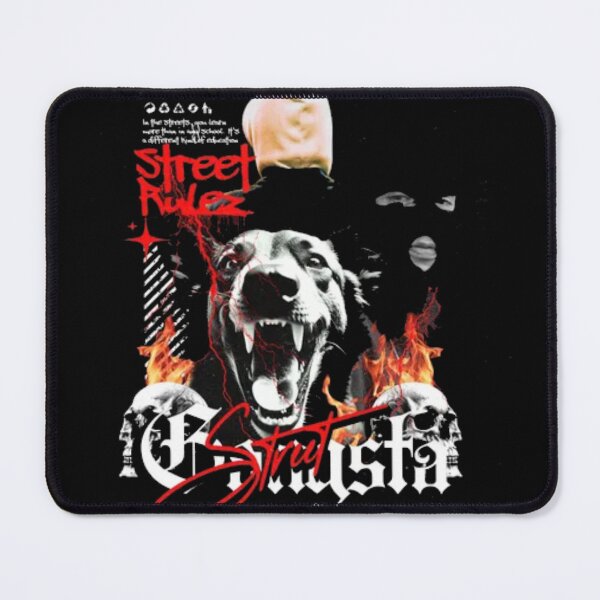 Item preview, Street Rules Gangsta Dog - Edgy Urban Trap Streetwear designed and sold by GenZFashion000.