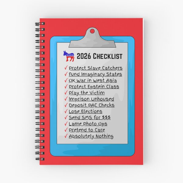 Item preview, DNC 2026 Checklist designed and sold by rokrgi.