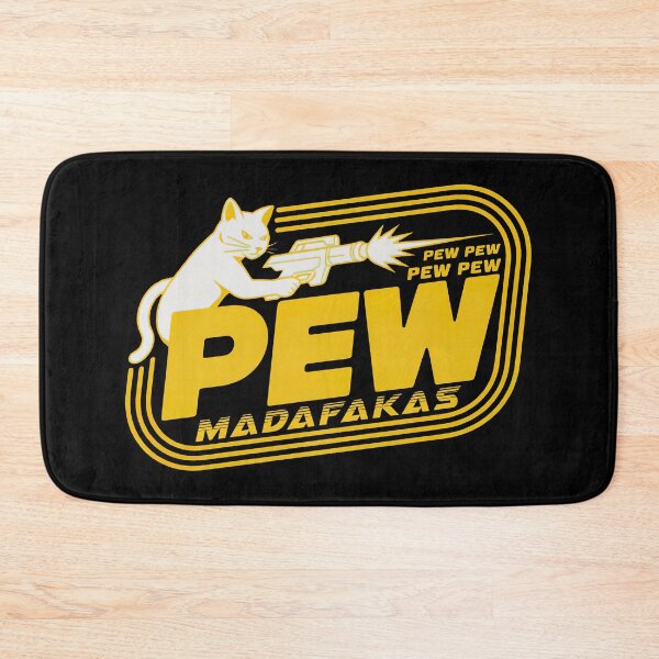 Item preview, Pew Pew Madafakas, Cat With Gun designed and sold by graphic-genie.