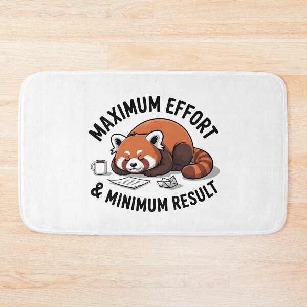 Item preview, Cute Exhausted Red Panda Burnout Aesthetic Art designed and sold by Mr-wow.