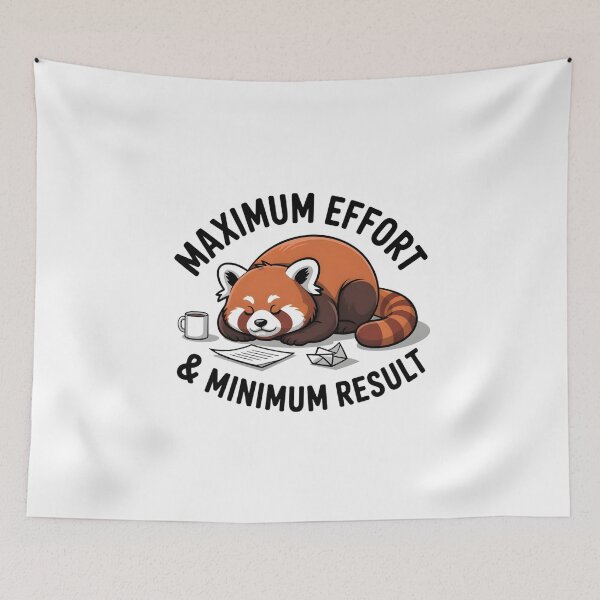 Item preview, Cute Exhausted Red Panda Burnout Aesthetic Art designed and sold by Mr-wow.