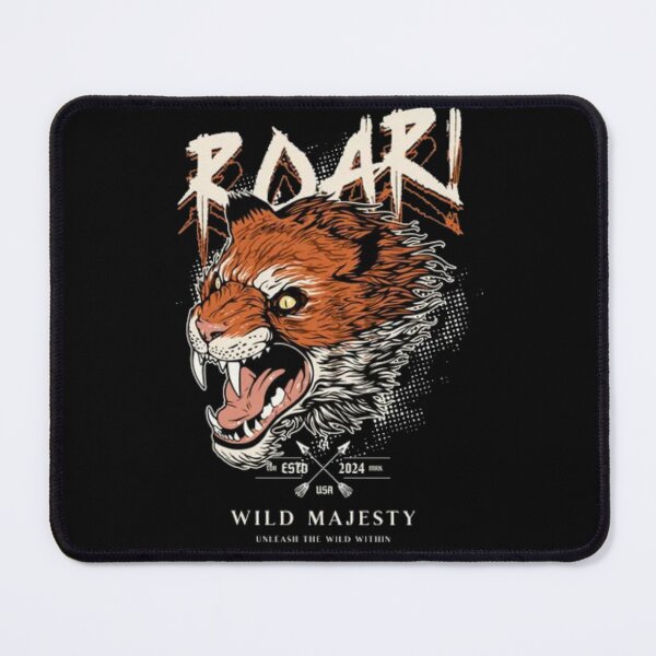 Item preview, Roar Wild Majesty - Vintage Grunge Roaring Tiger Graphic designed and sold by GenZFashion000.