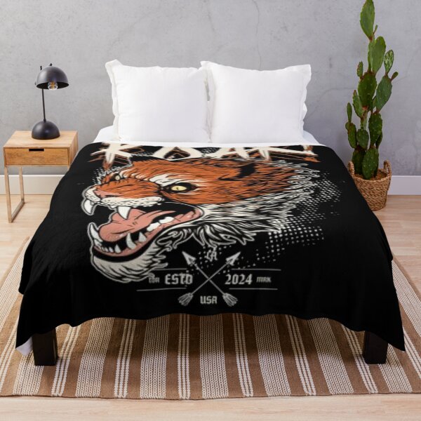 Item preview, Roar Wild Majesty - Vintage Grunge Roaring Tiger Graphic designed and sold by GenZFashion000.