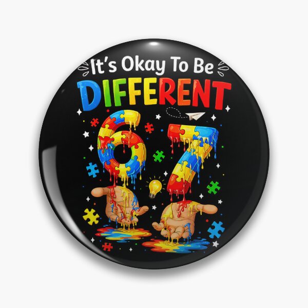 Item preview, It's Okay to Be Different 67 Hand Signs Autism Awareness Kid designed and sold by Ortigzitoun.