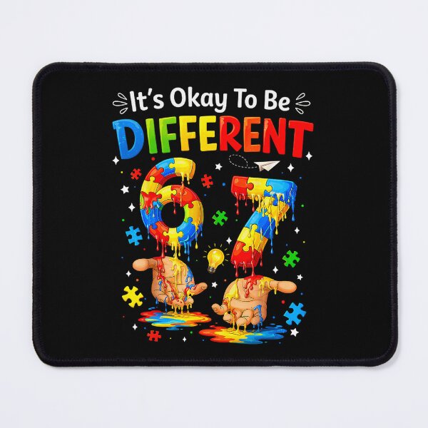 Item preview, It's Okay to Be Different 67 Hand Signs Autism Awareness Kid designed and sold by Ortigzitoun.