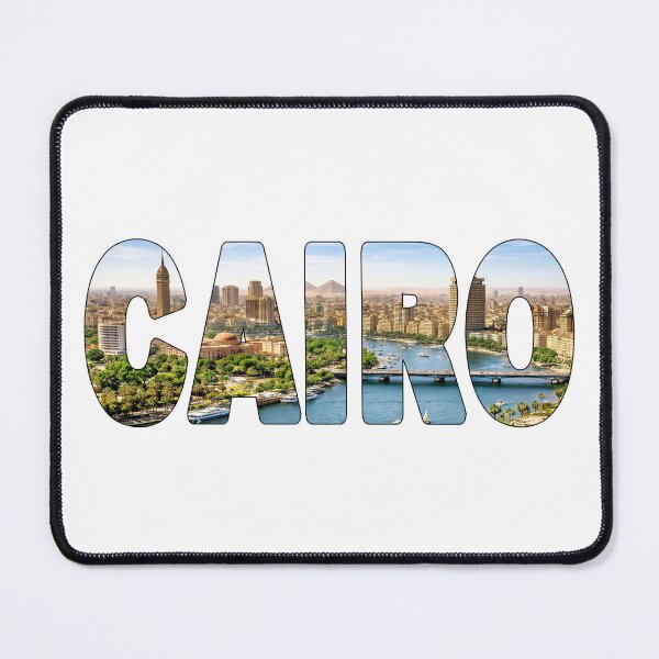 Item preview, CAIRO - Egypt Looking over the Nile River with Pyramids Beautiful Day designed and sold by Adam Gormley.