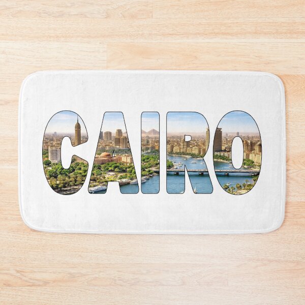 Item preview, CAIRO - Egypt Looking over the Nile River with Pyramids Beautiful Day designed and sold by Adam Gormley.