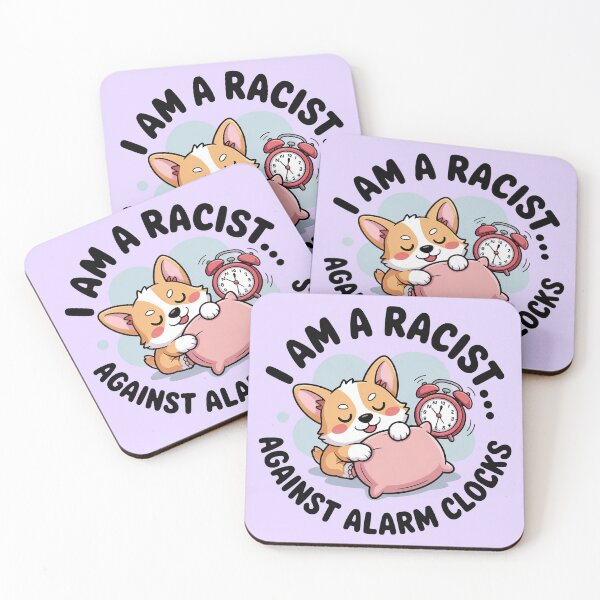 Item preview, I Am A Racist, Cute Kawaii Corgi designed and sold by graphic-genie.