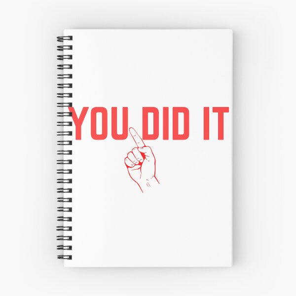 Item preview, You Did It Red Typography Bold Text Design designed and sold by AlienTechs.