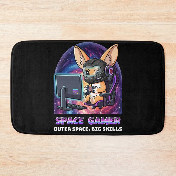 Item preview, Space Gamer - Fennec Fox Astronaut Gaming in Outer Space - Premium Handcrafted designed and sold by AmazingEG.