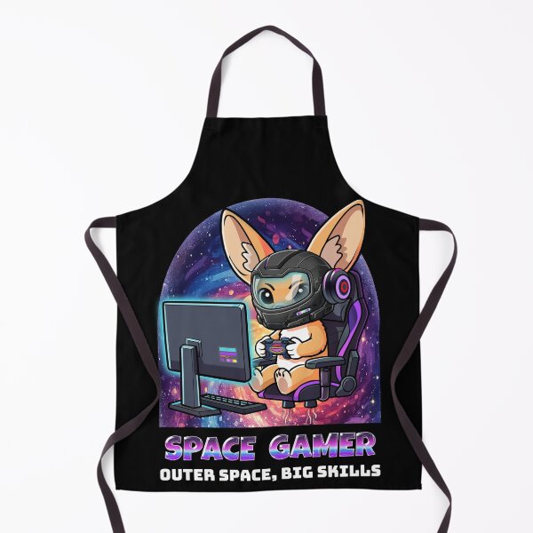 Item preview, Space Gamer - Fennec Fox Astronaut Gaming in Outer Space - Premium Handcrafted designed and sold by AmazingEG.
