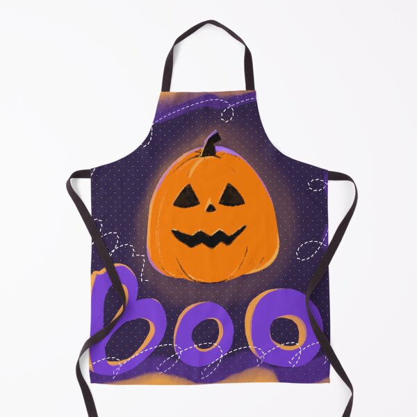 Item preview, Cute Halloween Pumpkin Boo Illustration Design designed and sold by aikdreams.