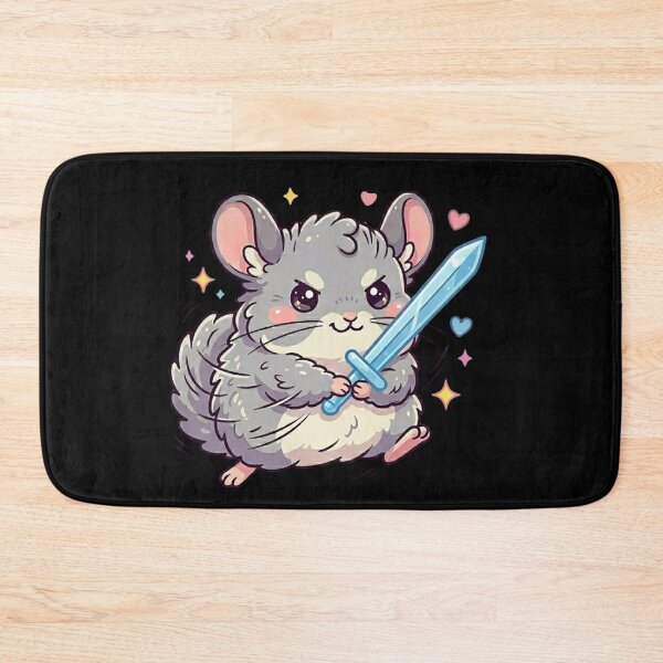 Item preview, Cute Chinchilla Sticker with Cocktail Sword | Funny Kawaii Animal | Whimsical Pastel Cartoon Art designed and sold by Eart98.