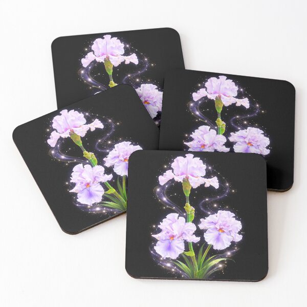 Item preview, Lavender Irises in Ethereal Light Shapes Mania designed and sold by Shapes-Mania.